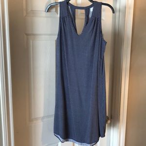 Old Navy Sleeveless Vneck navy print dress